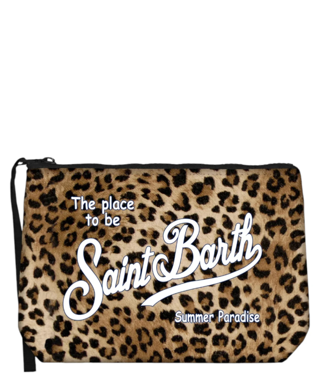 Pochette Aline Leopardata MC2 Saint Barth con Logo