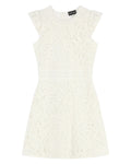 Robe macramé florale avec broderie Cornely élégante