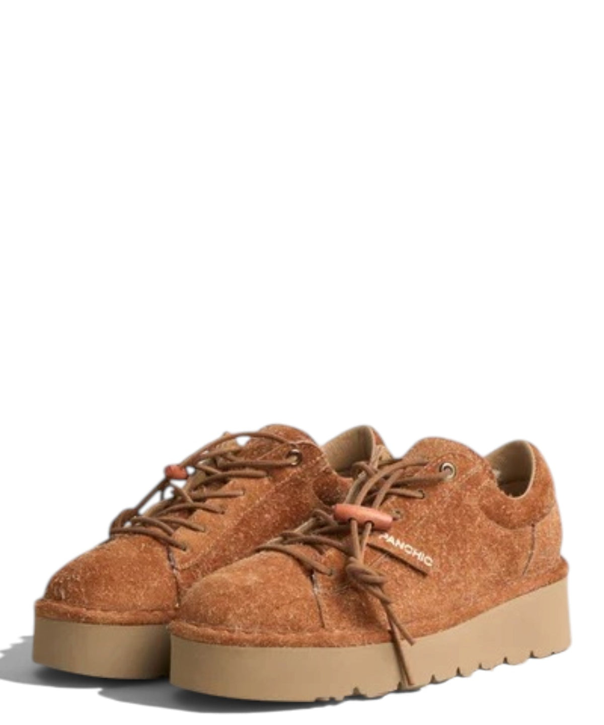 Chaussures Femme P003 Muse en daim Cappuccino