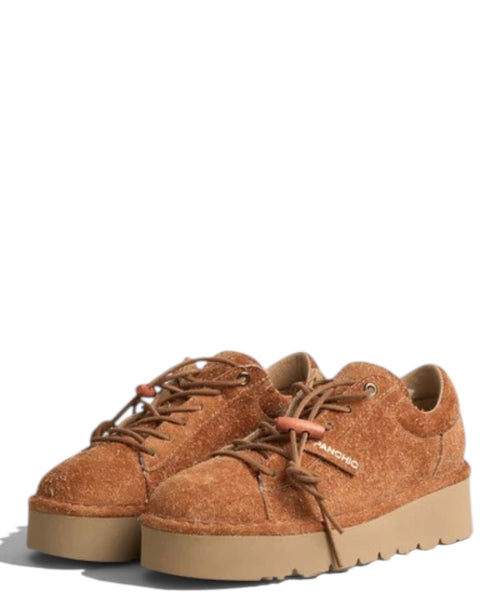 Chaussures Femme P003 Muse en daim Cappuccino