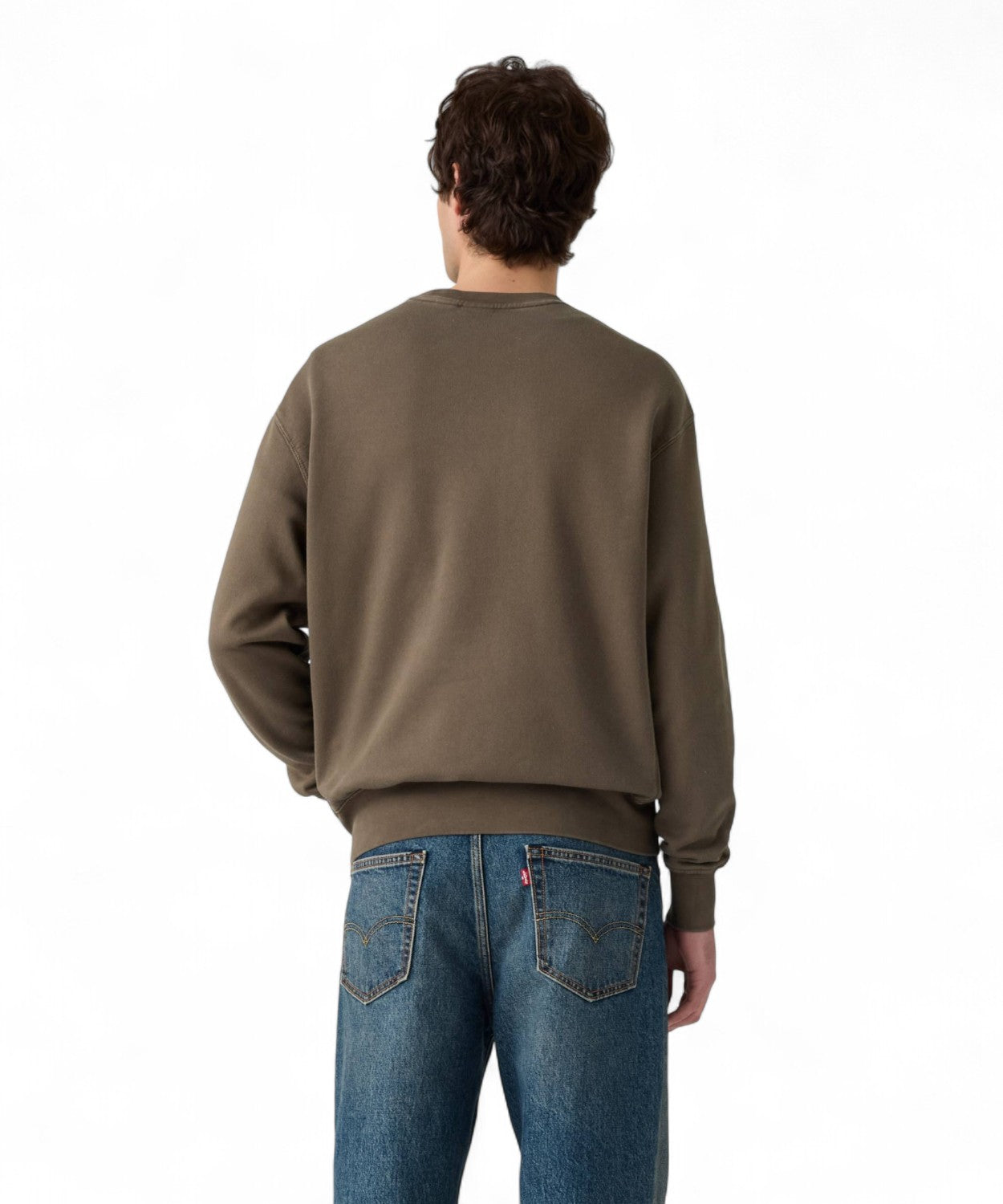 Felpa Girocollo Authentic in cotone e pile-LEVI'S-Felpe-Vittorio Citro Boutique