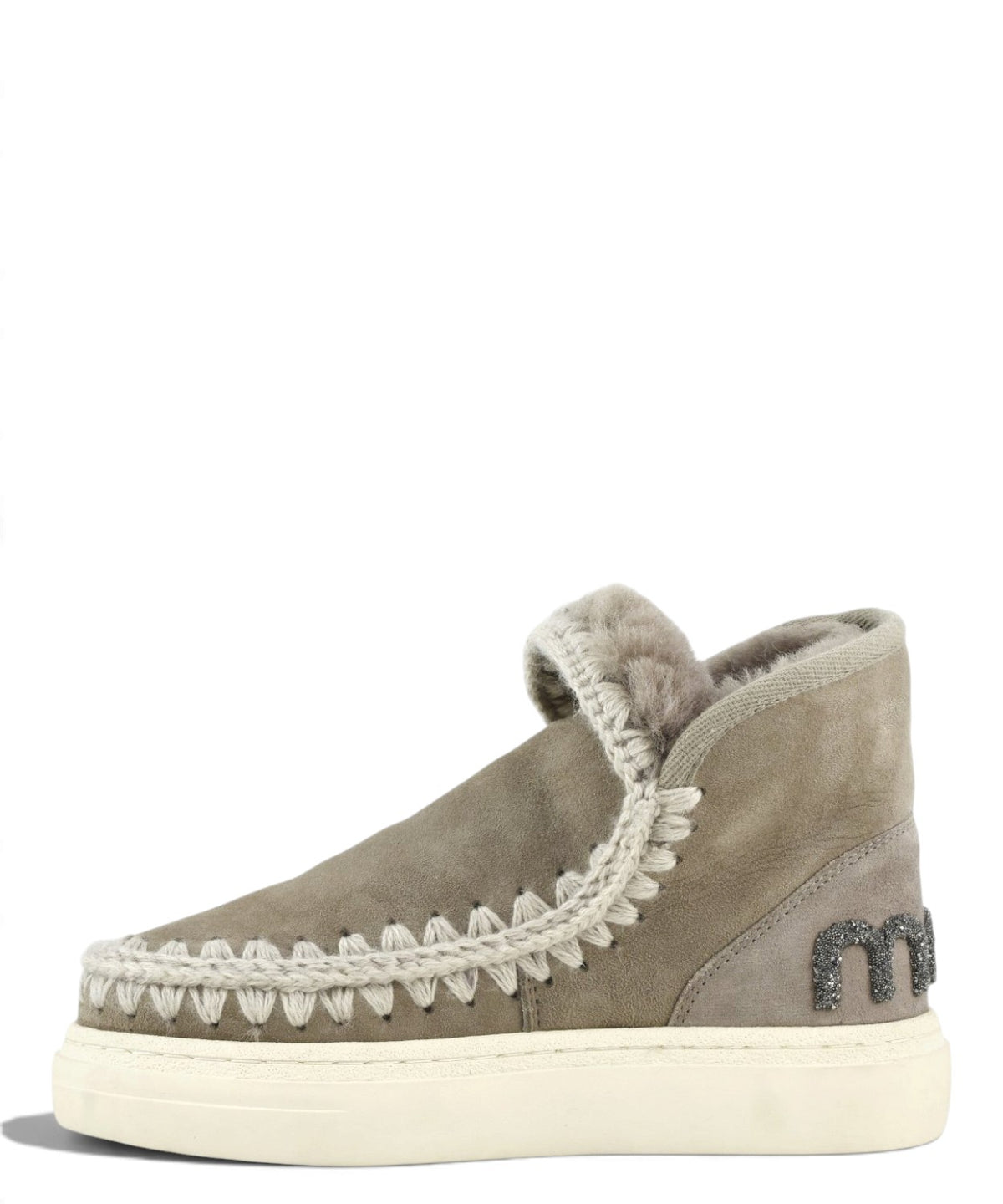 Mou Eskimo Sneaker Bold Glitter Logo en peau lainée