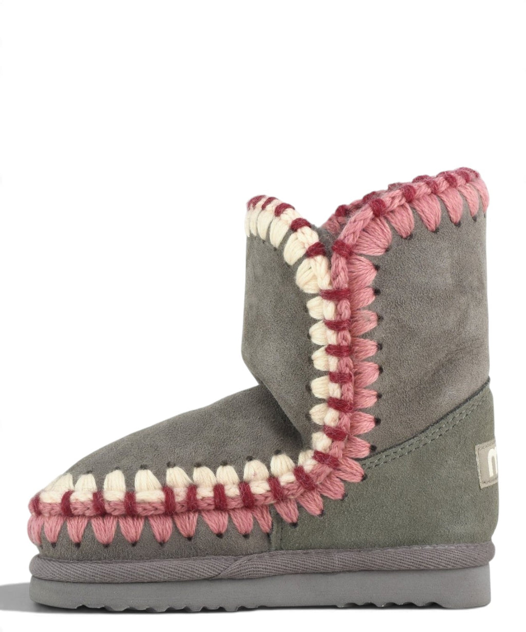 Mou Eskimo Kid Overstitch en peau lainée double face