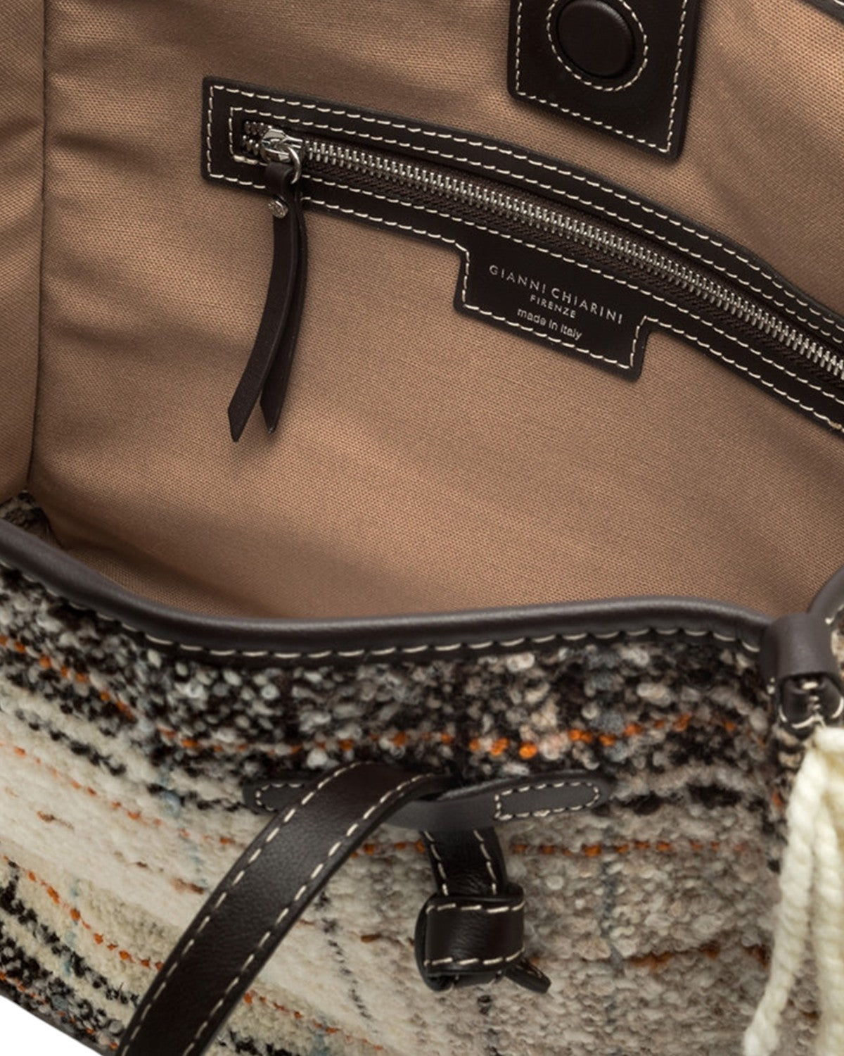 Shopping Bag Marcella effetto plaid con frange-Gianni Chiarini-Borse a spalla-Vittorio Citro Boutique