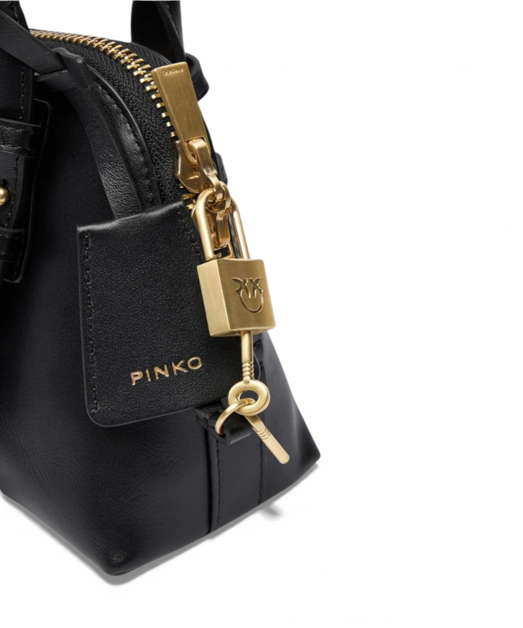 Sac Bowling Pinko Zip Mini en cuir