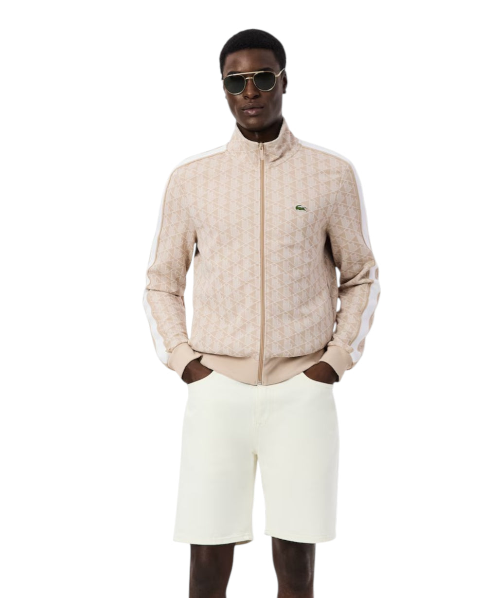 Sweat-shirt Lacoste Paris zippé en jacquard