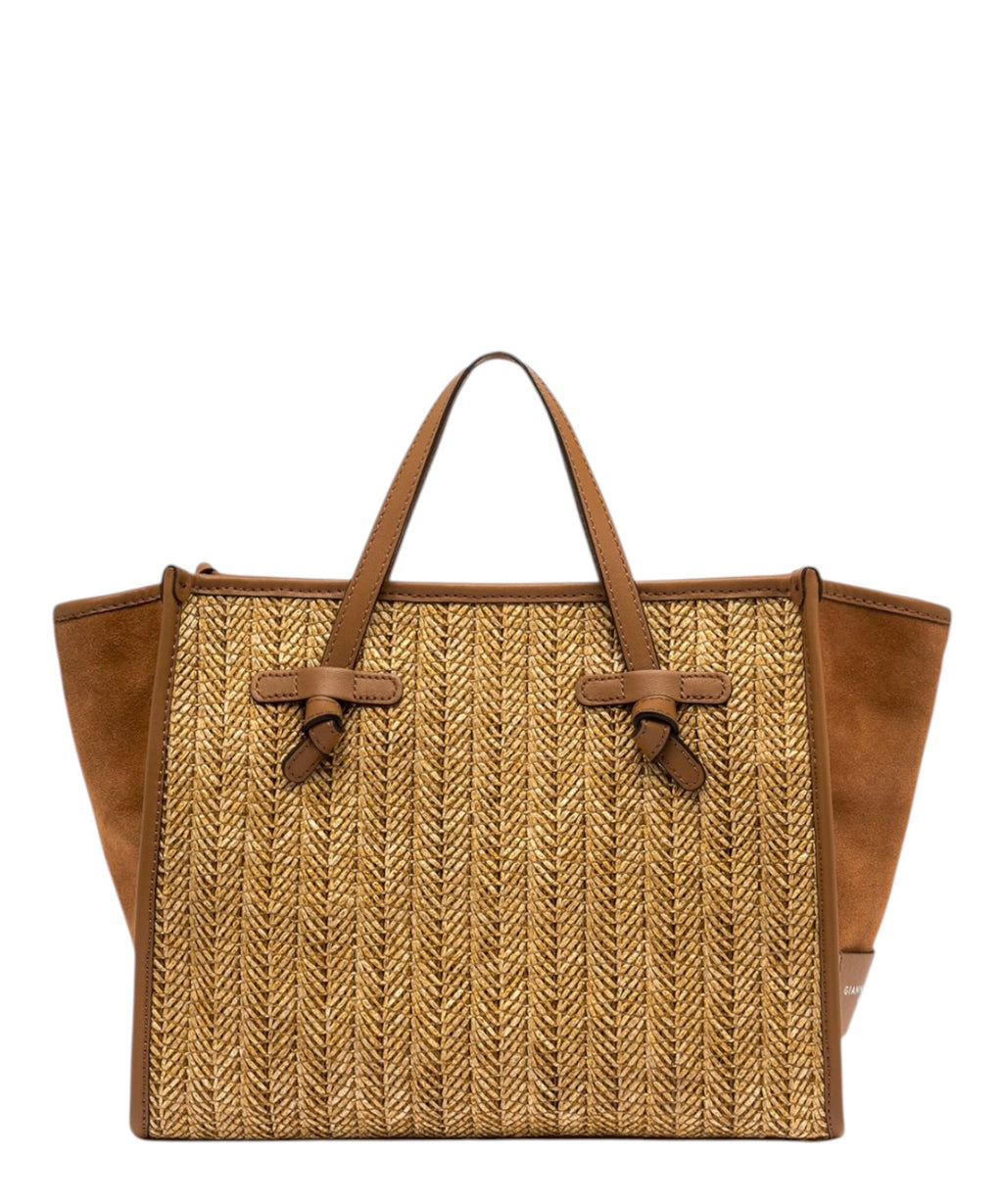 Sac Gianni Chiarini Miss Marcella 32 en paille et daim
