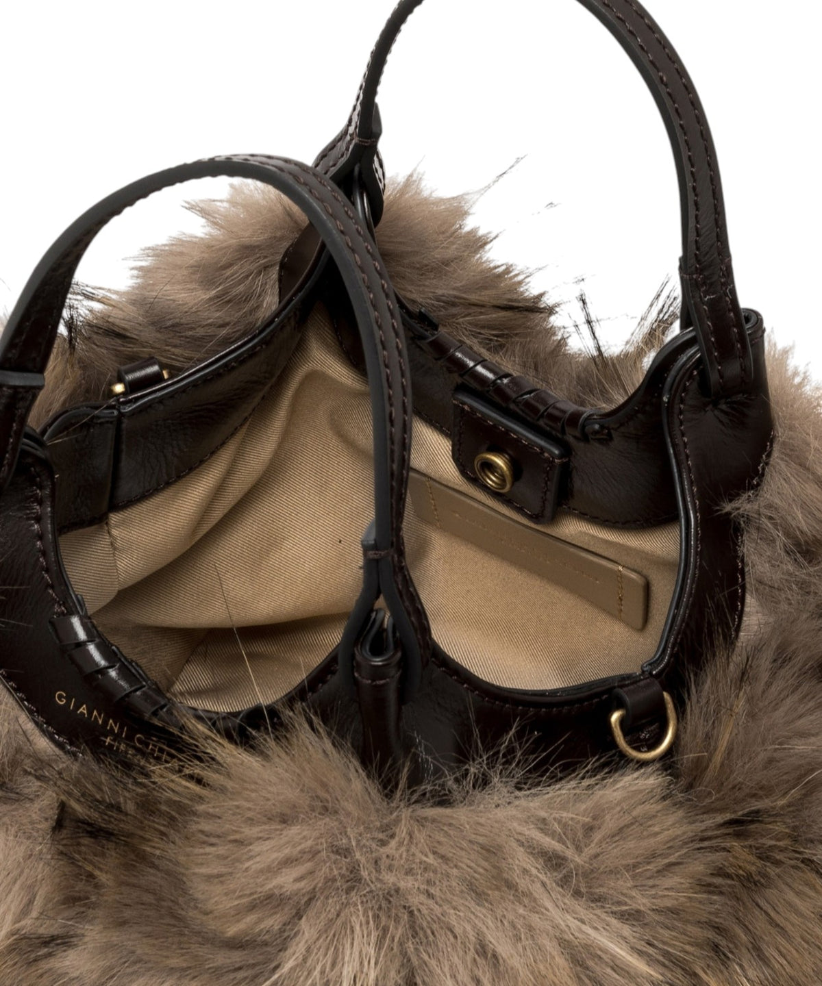 Sac Gianni Chiarini DUA en éco-fourrure
