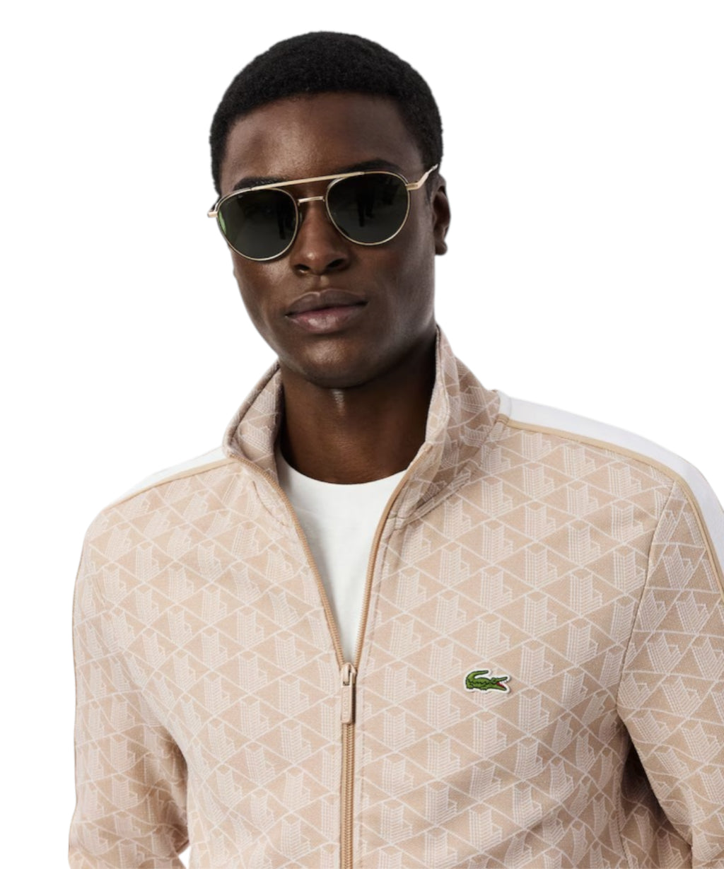 Sweat-shirt Lacoste Paris zippé en jacquard