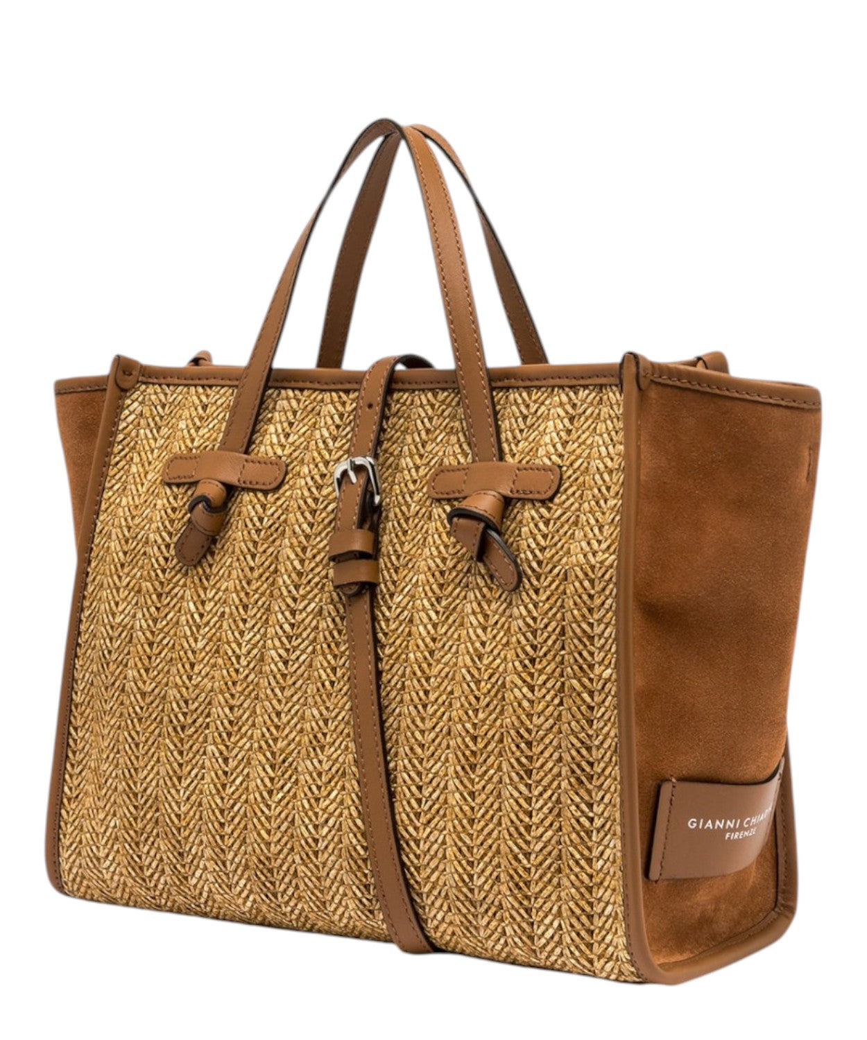 Sac Gianni Chiarini Miss Marcella 32 en paille et daim
