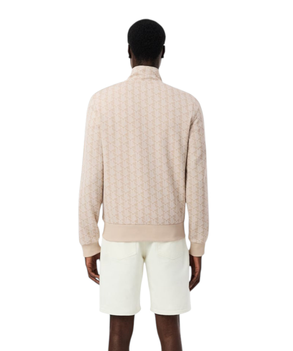 Sweat-shirt Lacoste Paris zippé en jacquard