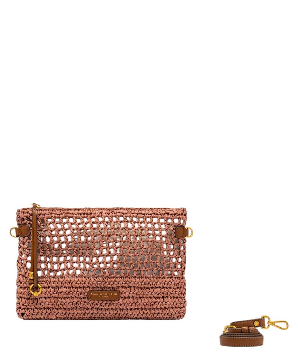 Pochette Gianni Chiarini Nefeli en crochet de paille