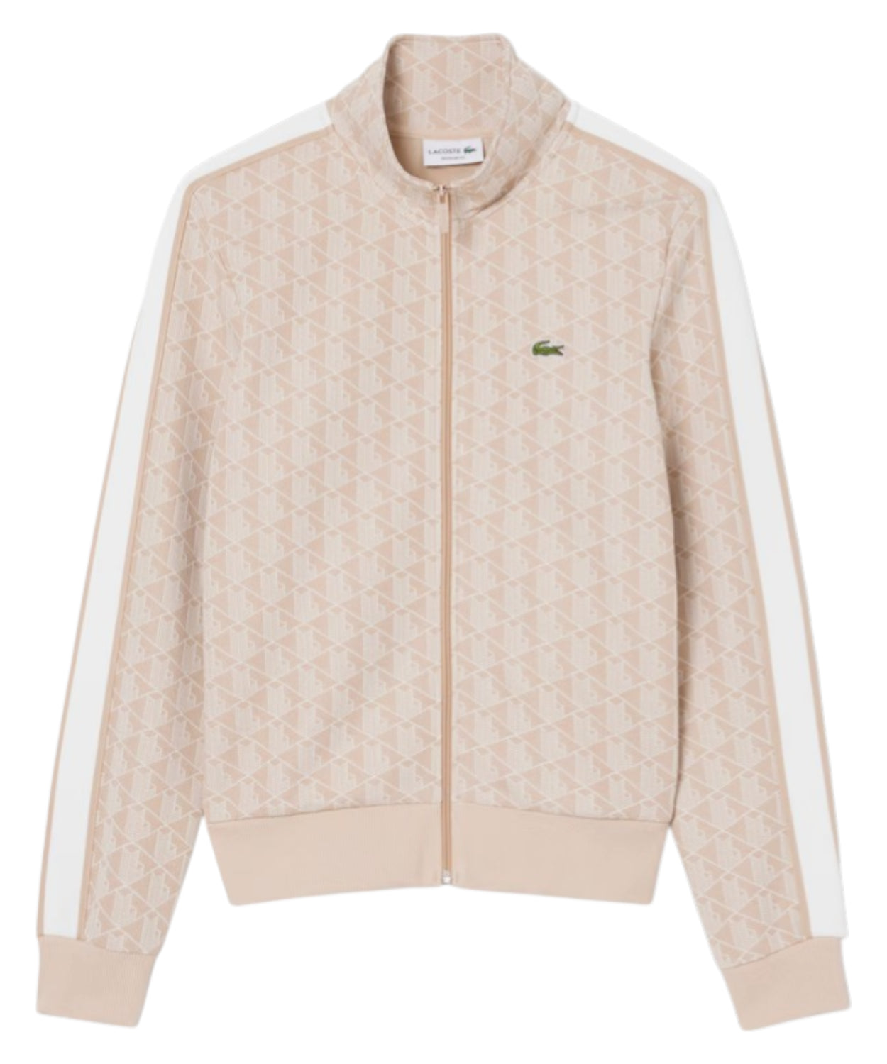 Felpa Lacoste Paris con Zip in Jacquard