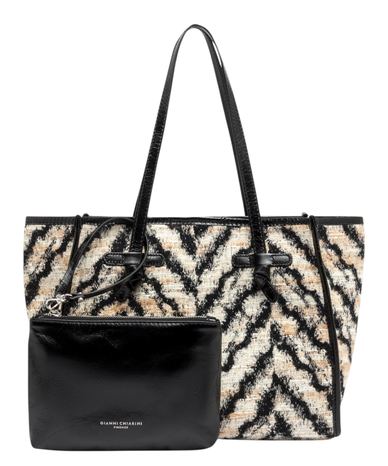 Sac Gianni Chiarini Marcella Zèbre en mélange de laine