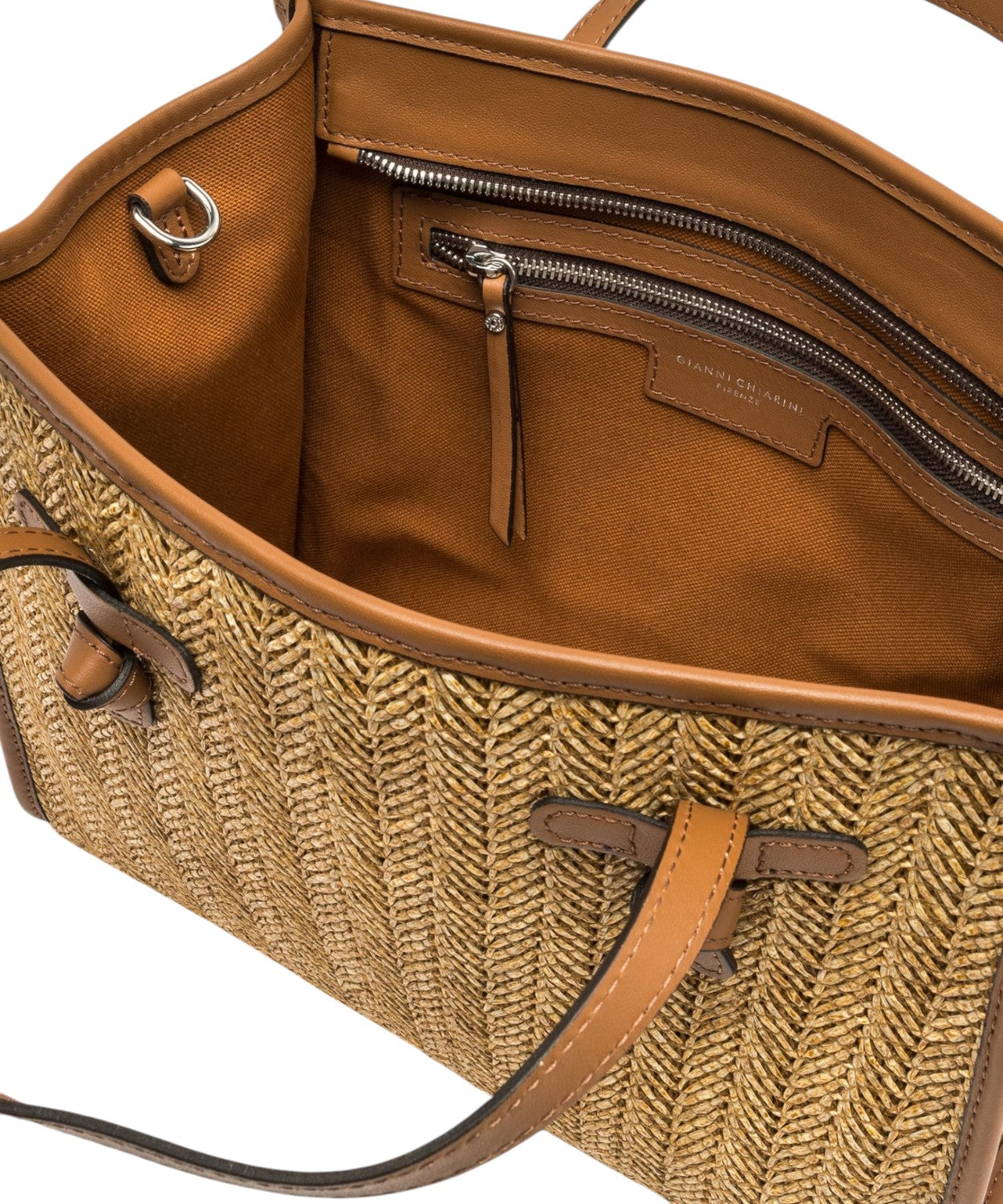 Sac Gianni Chiarini Miss Marcella 32 en paille et daim