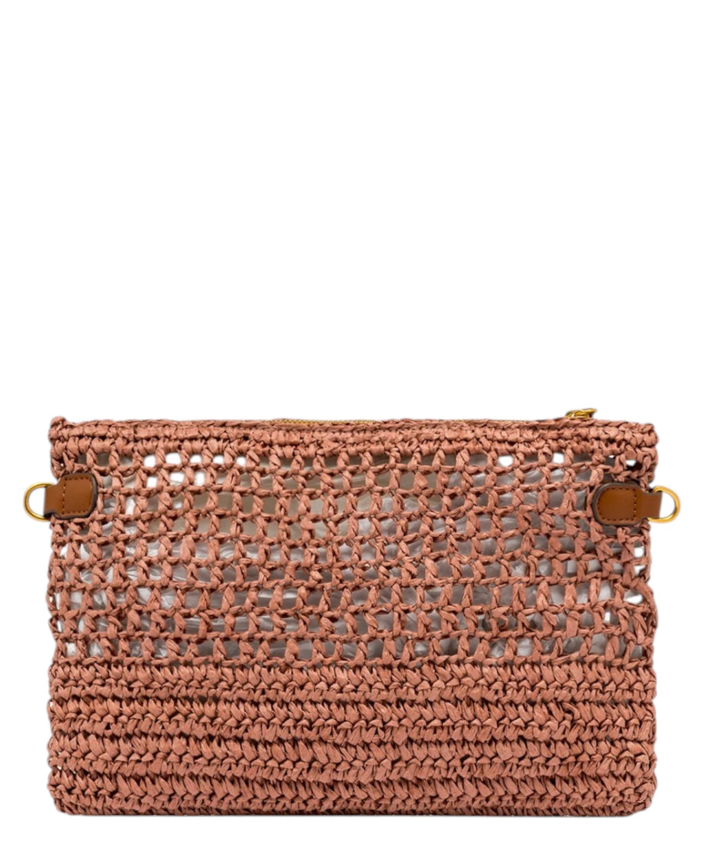 Pochette Gianni Chiarini Nefeli en crochet de paille