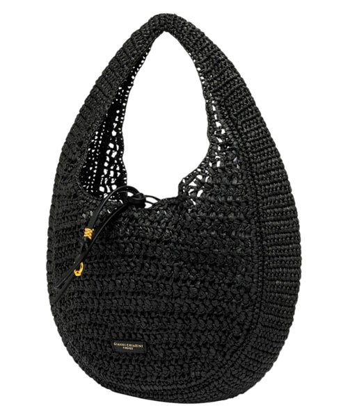 Sac Hobo en paille crochet Gianni Chiarini