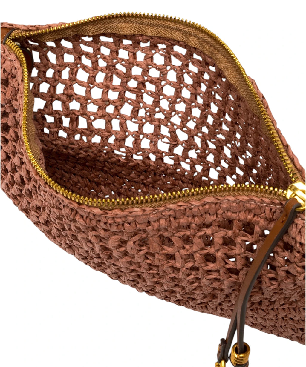 Pochette Gianni Chiarini Nefeli en crochet de paille
