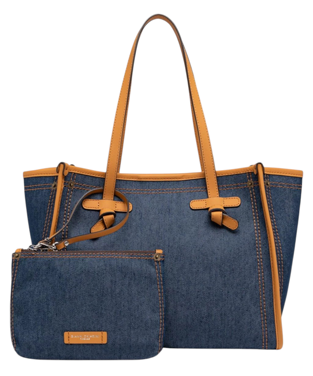 Sac Marcella Gianni Chiarini en denim et cuir