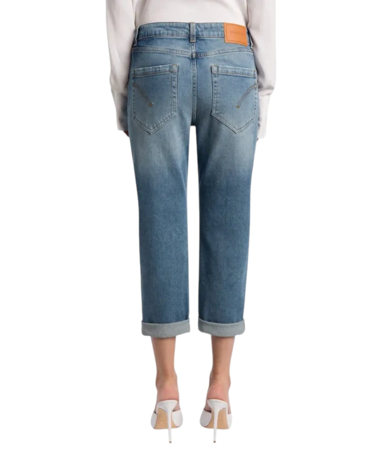 Jeans Dondup Koons coupe ample en denim stretch