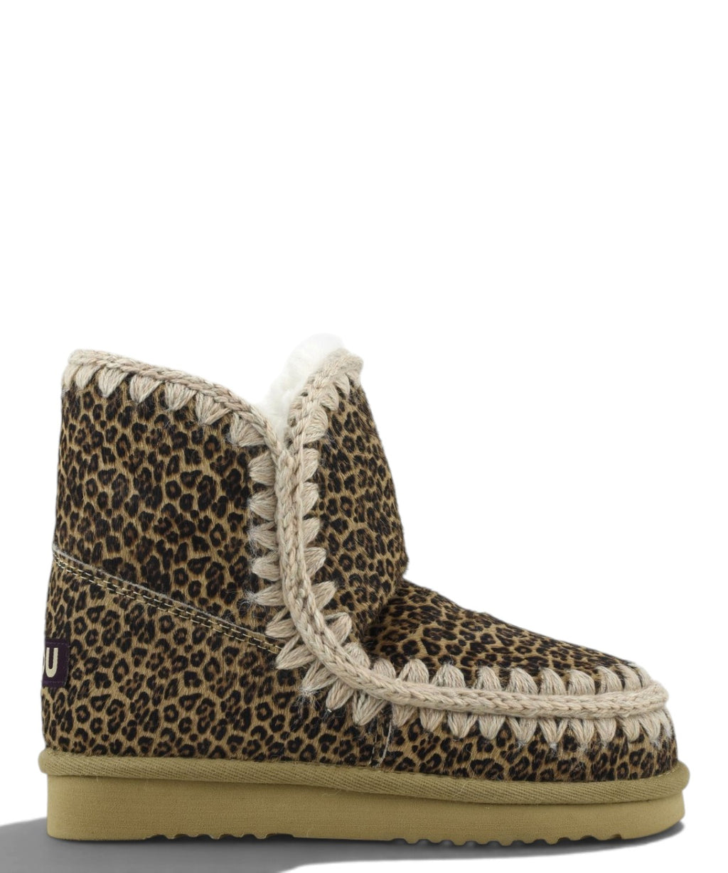 Bottes femme Mou Eskimo 18 en peau de poney animalière