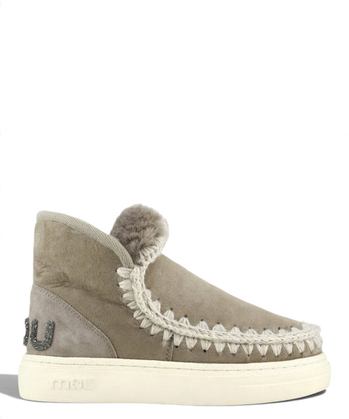 Mou Eskimo Sneaker Bold Glitter Logo en peau lainée