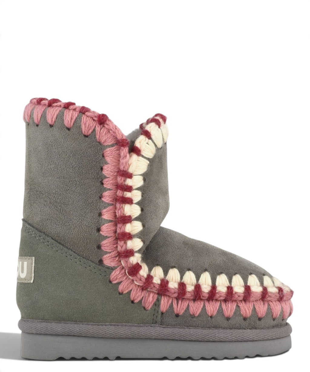 Mou Eskimo Kid Overstitch en peau lainée double face