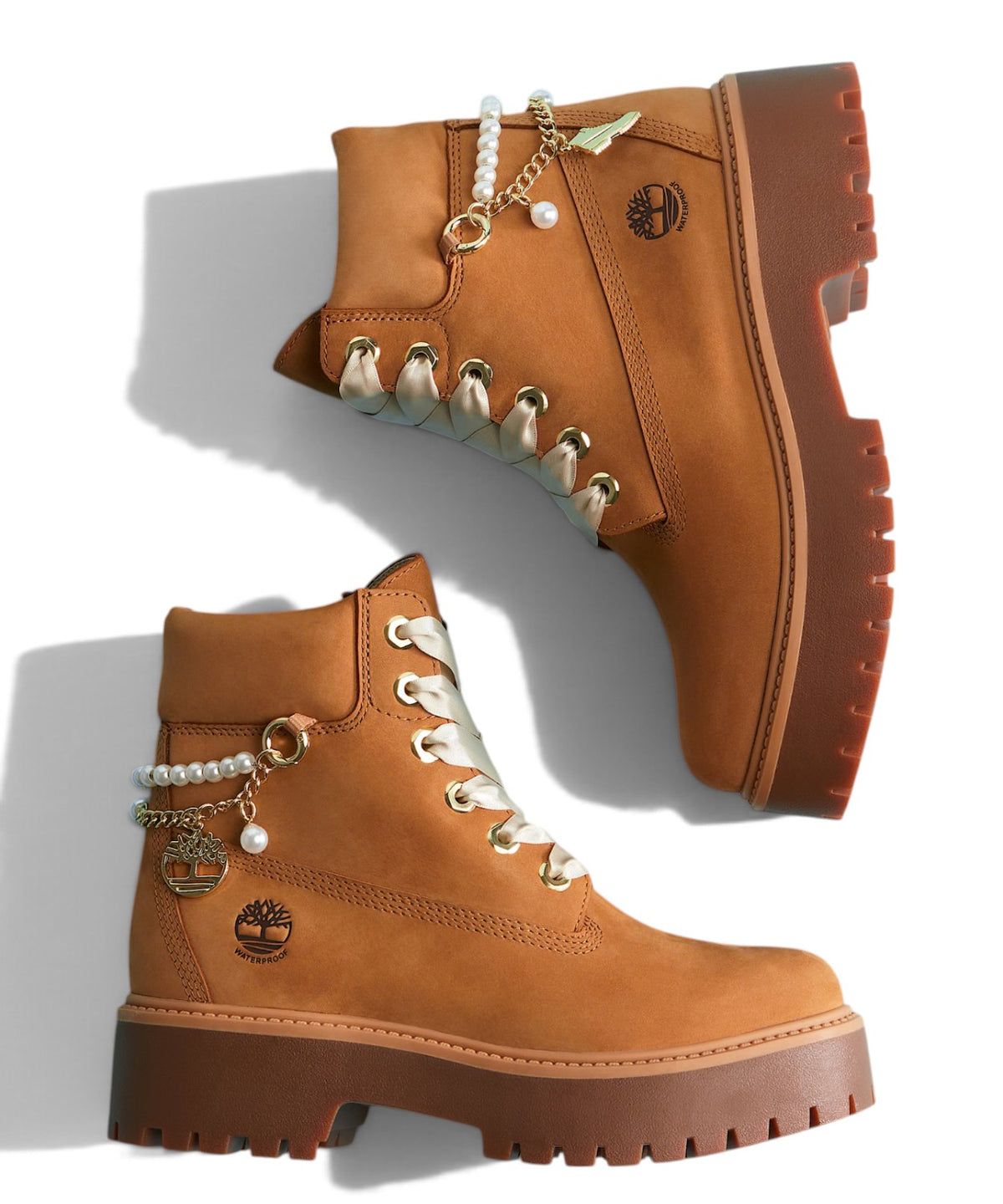 Bottine imperméable femme à plateforme 6-Inch Stone Street Timberland