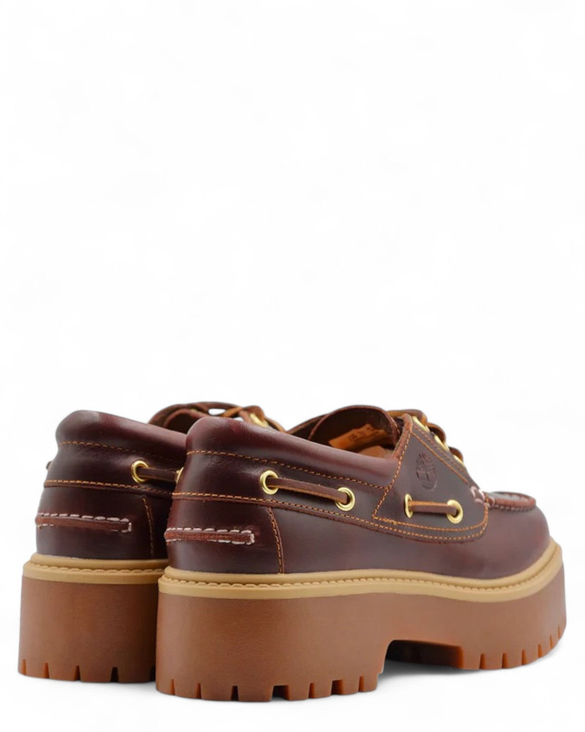 Scarpe da Barca Stone Street in Pelle con Platform 5 cm-TIMBERLAND-Mocassini-Vittorio Citro Boutique