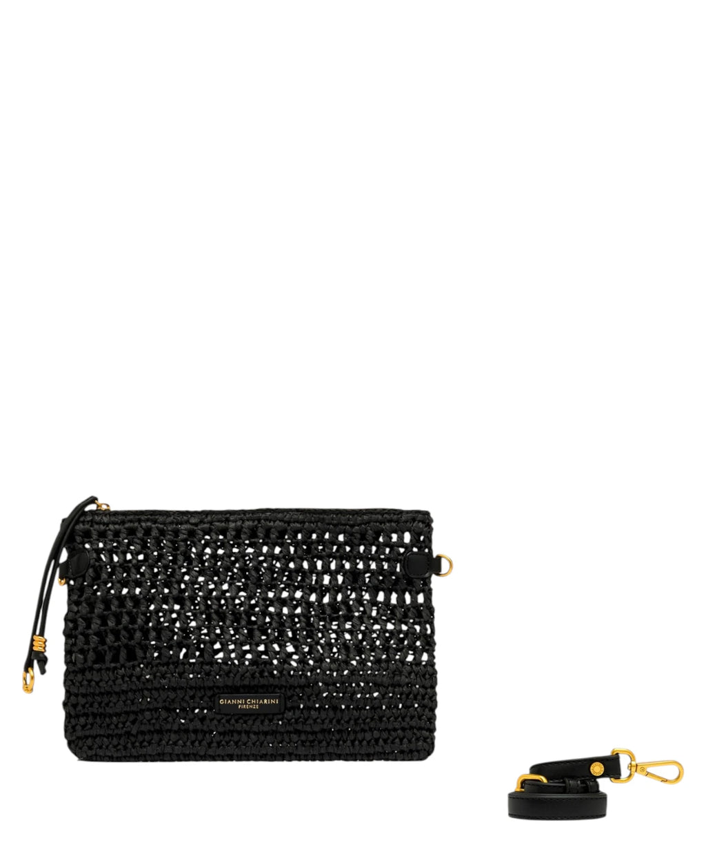 Pochette Gianni Chiarini Nefeli en crochet de paille