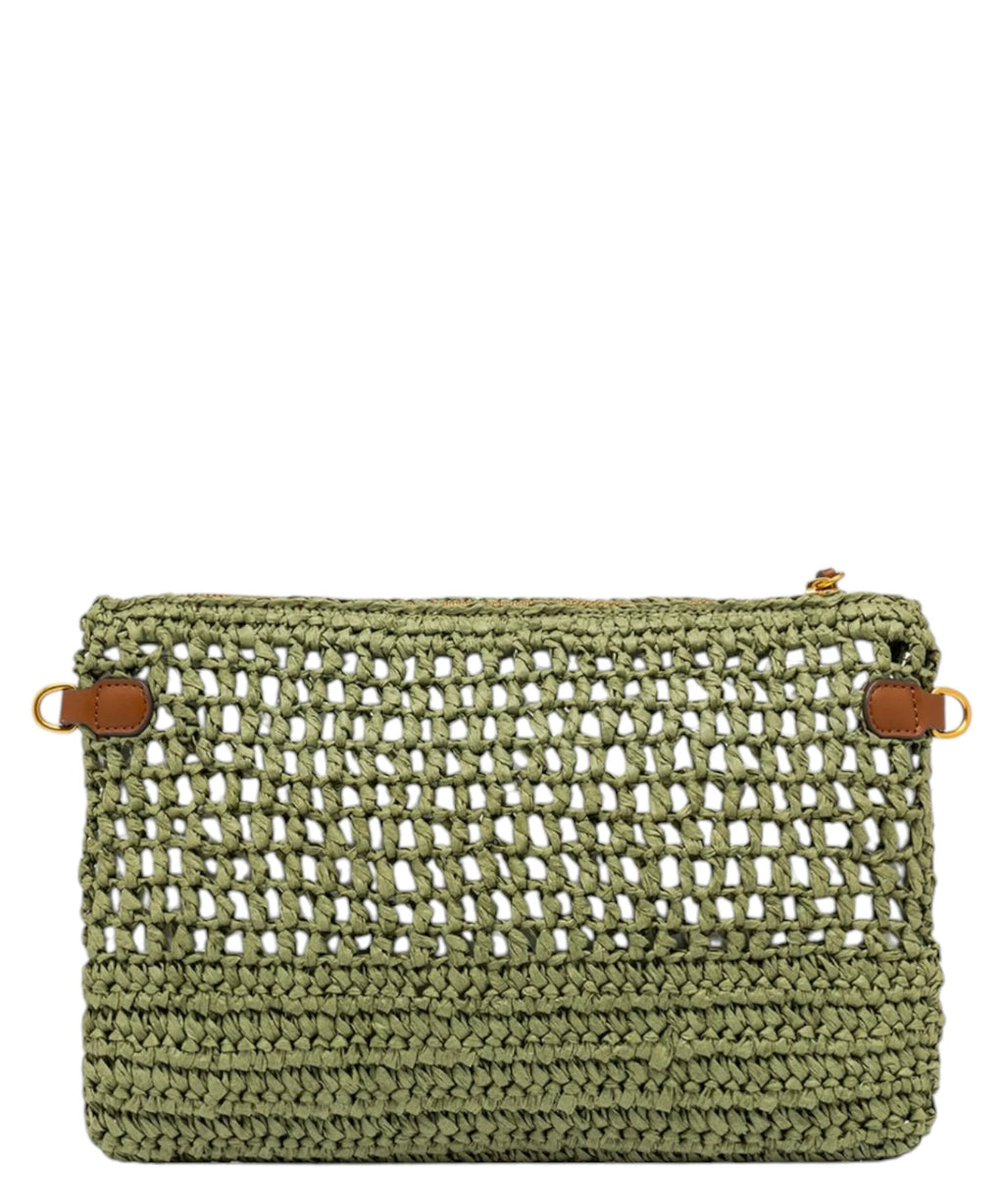 Pochette Gianni Chiarini Nefeli en crochet de paille
