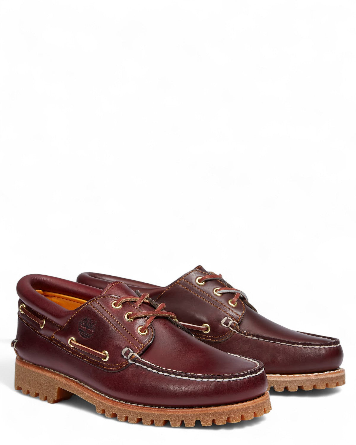 Scarpe da Barca Timberland Authentic per Uomo in pelle bordeaux, doppia vista laterale per evidenziare qualità e stile intramontabile.