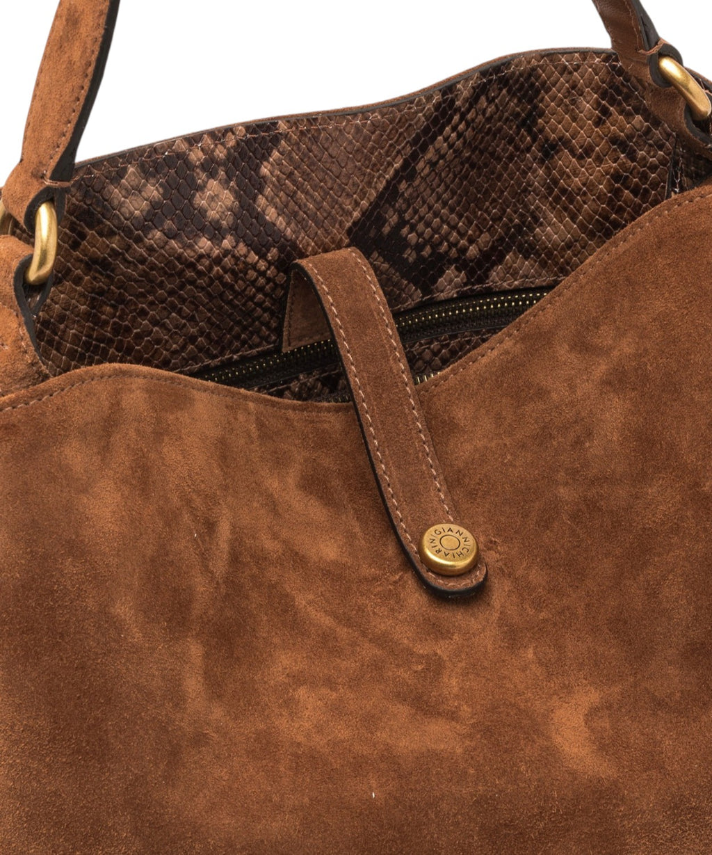 Sac femme Gianni Chiarini Fiona Mini en cuir suédé