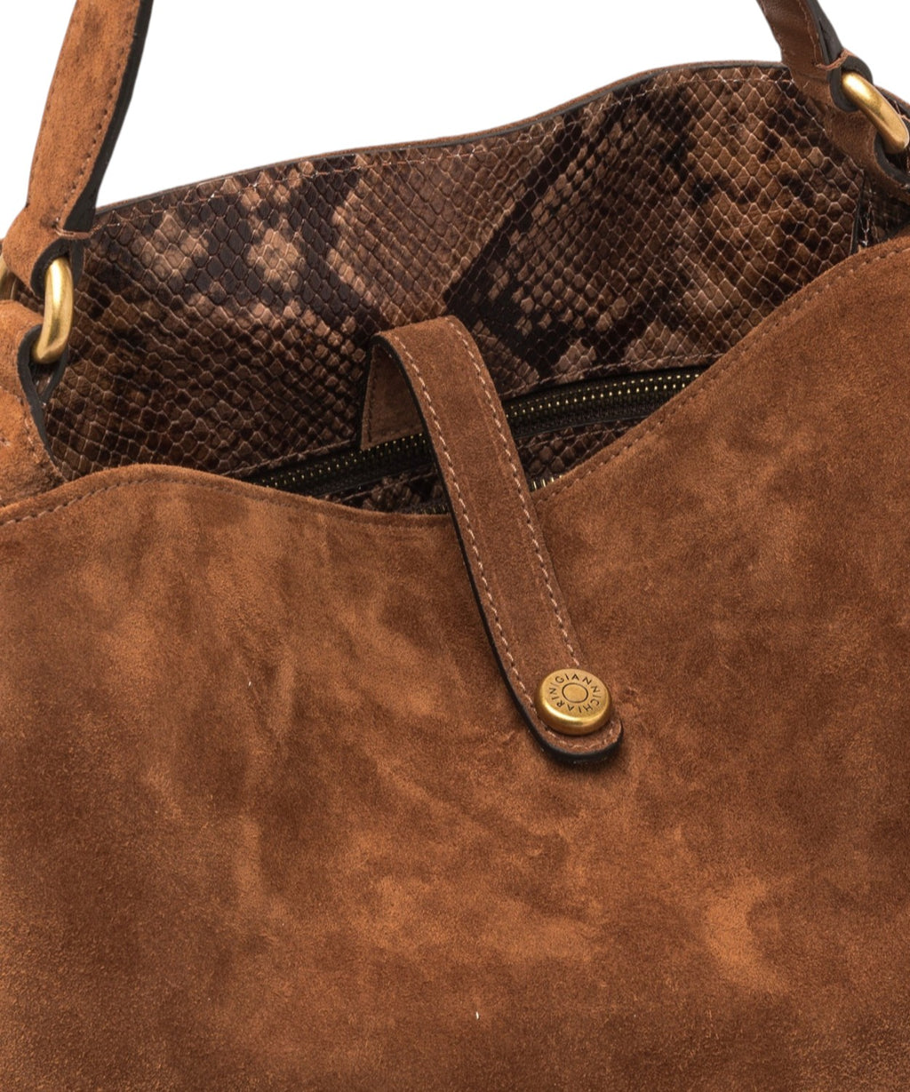 Sac pour femme Gianni Chiarini Fiona Large en cuir suédé