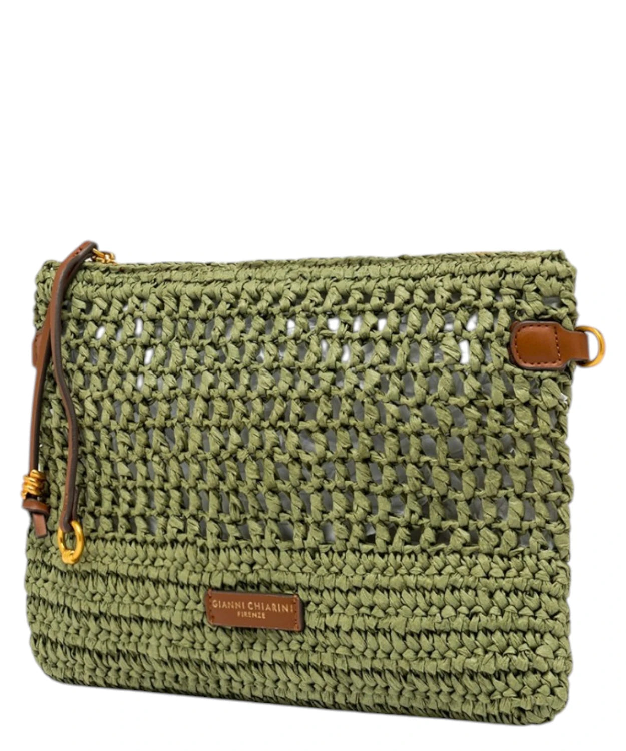 Pochette Gianni Chiarini Nefeli en crochet de paille