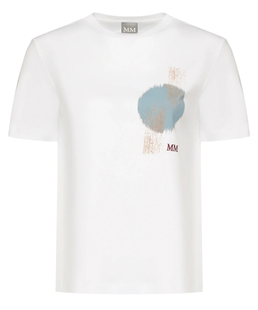 T-shirt Max Mara logo MM en modal et coton