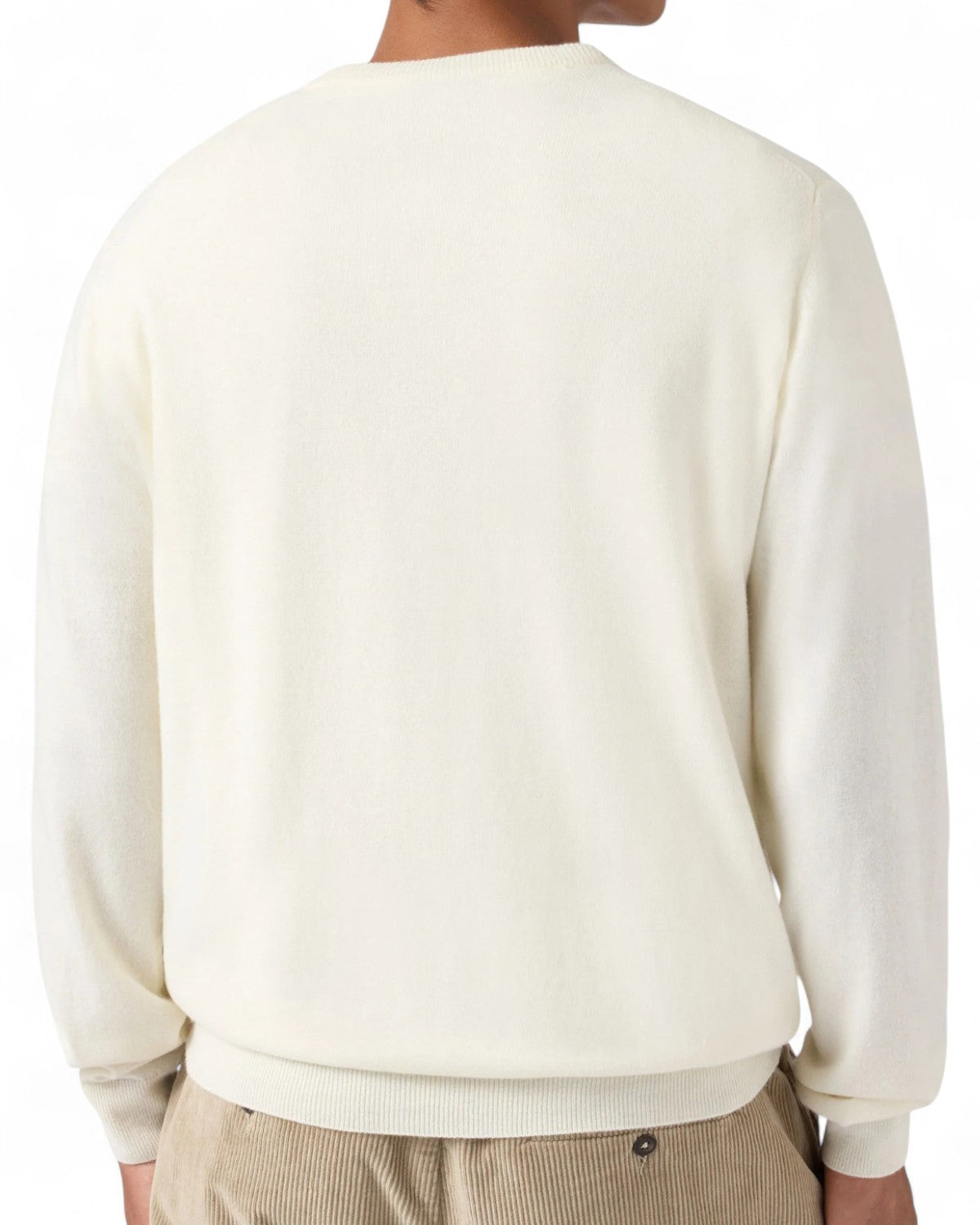 Maglione girocollo con ricamo “E nun m’angoscià”-Mc2 Saint Barth-Maglieria-Vittorio Citro Boutique