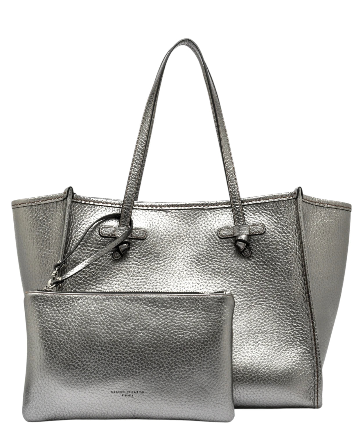 Borsa Marcella Gianni Chiarini Shopping in Pelle Double Grana Maxi con Pochette