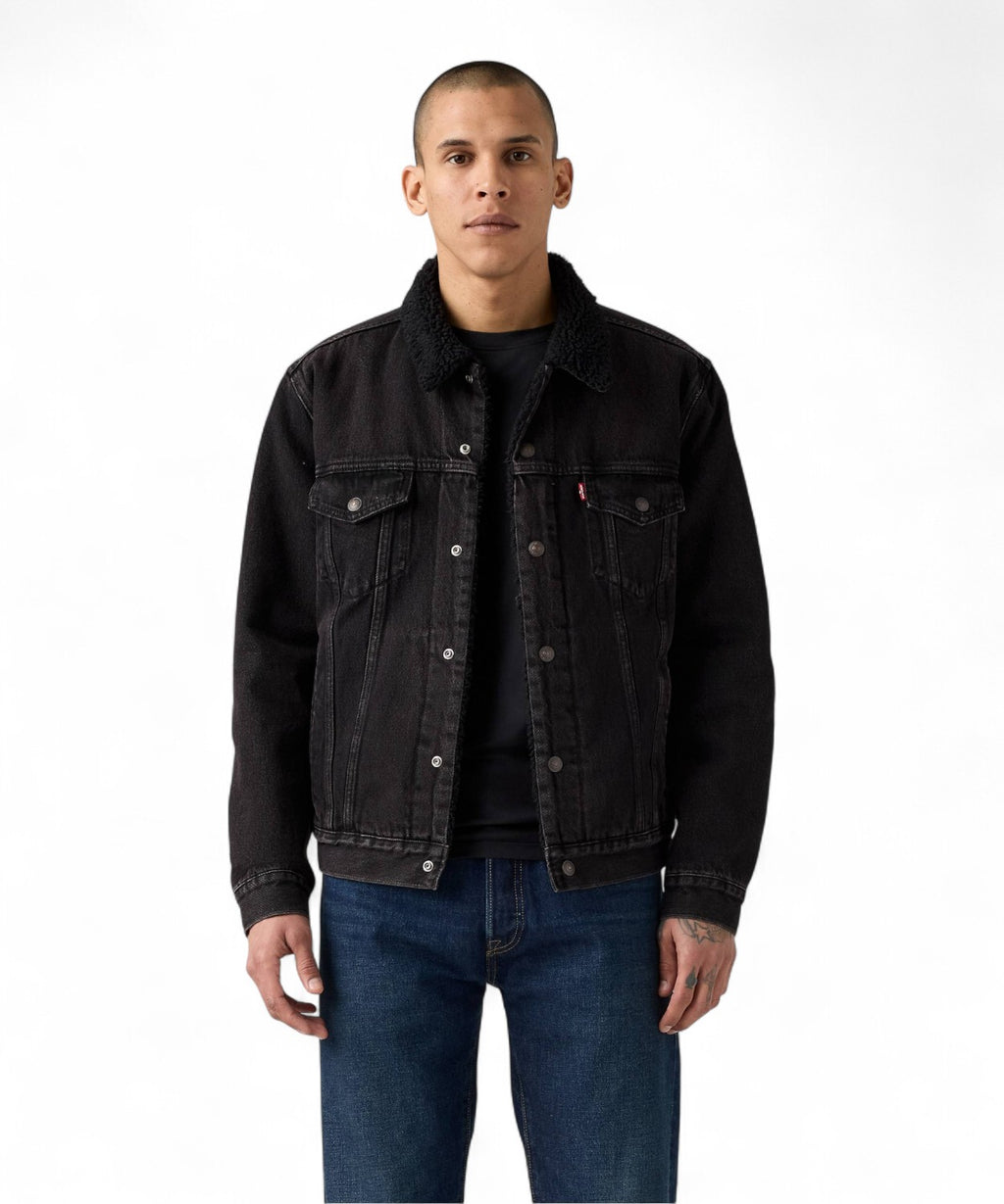 Levi’s® Trucker Type III Veste en Jean Doublée Sherpa