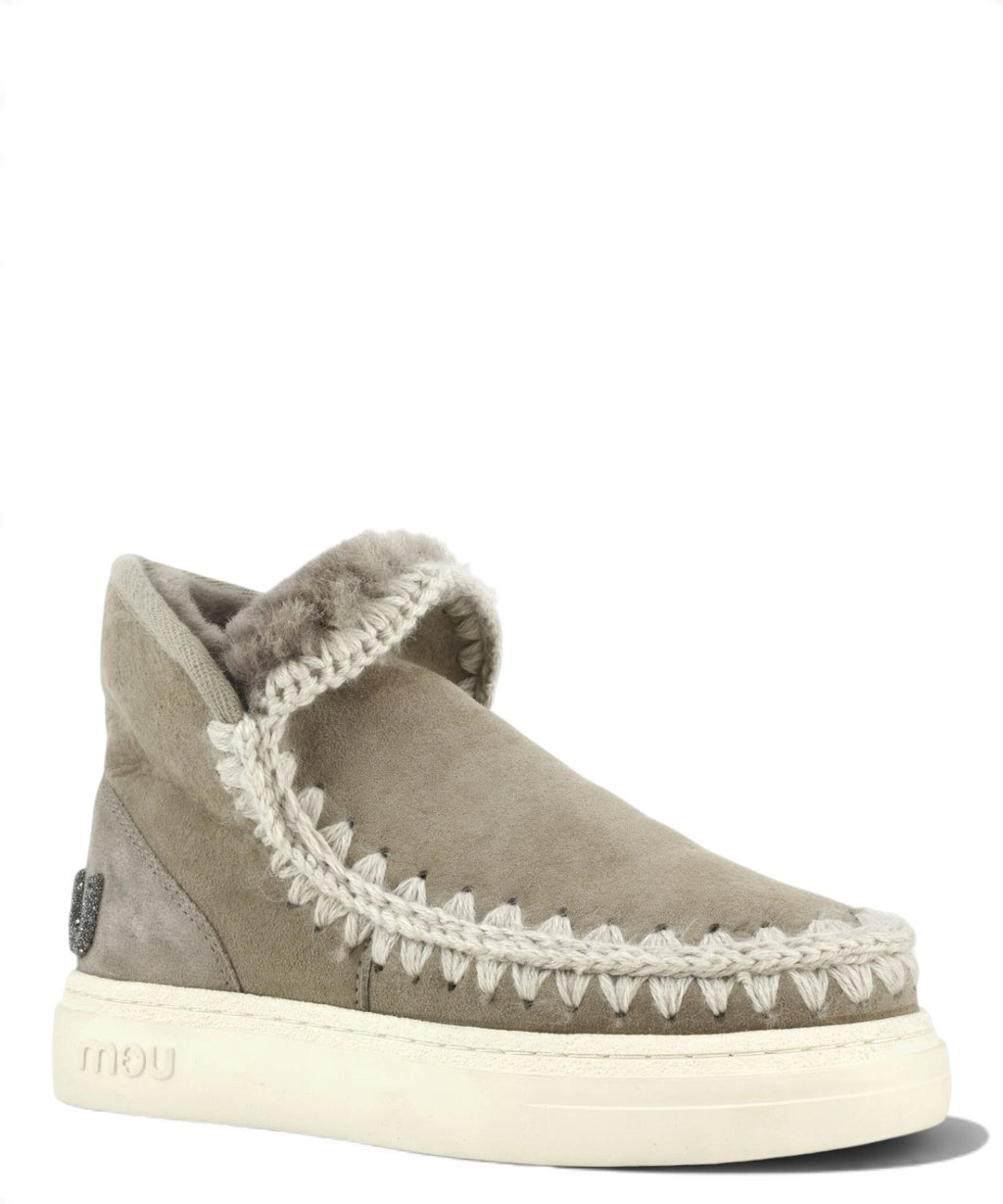 Mou Eskimo Sneaker Bold Glitter Logo en peau lainée