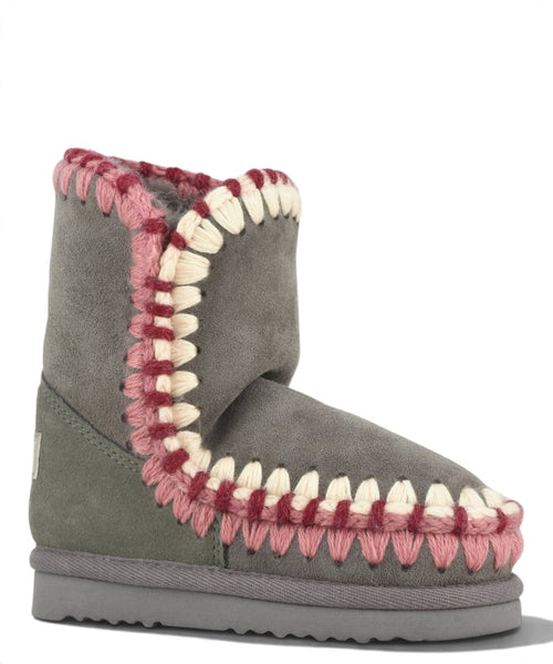 Mou Eskimo Kid Overstitch en peau lainée double face