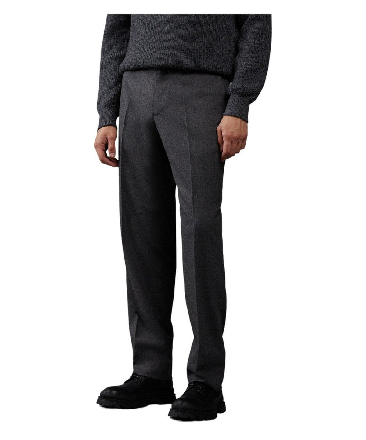 Pantalone grigio monotone-Lardini-Pantaloni-Vittorio Citro Boutique