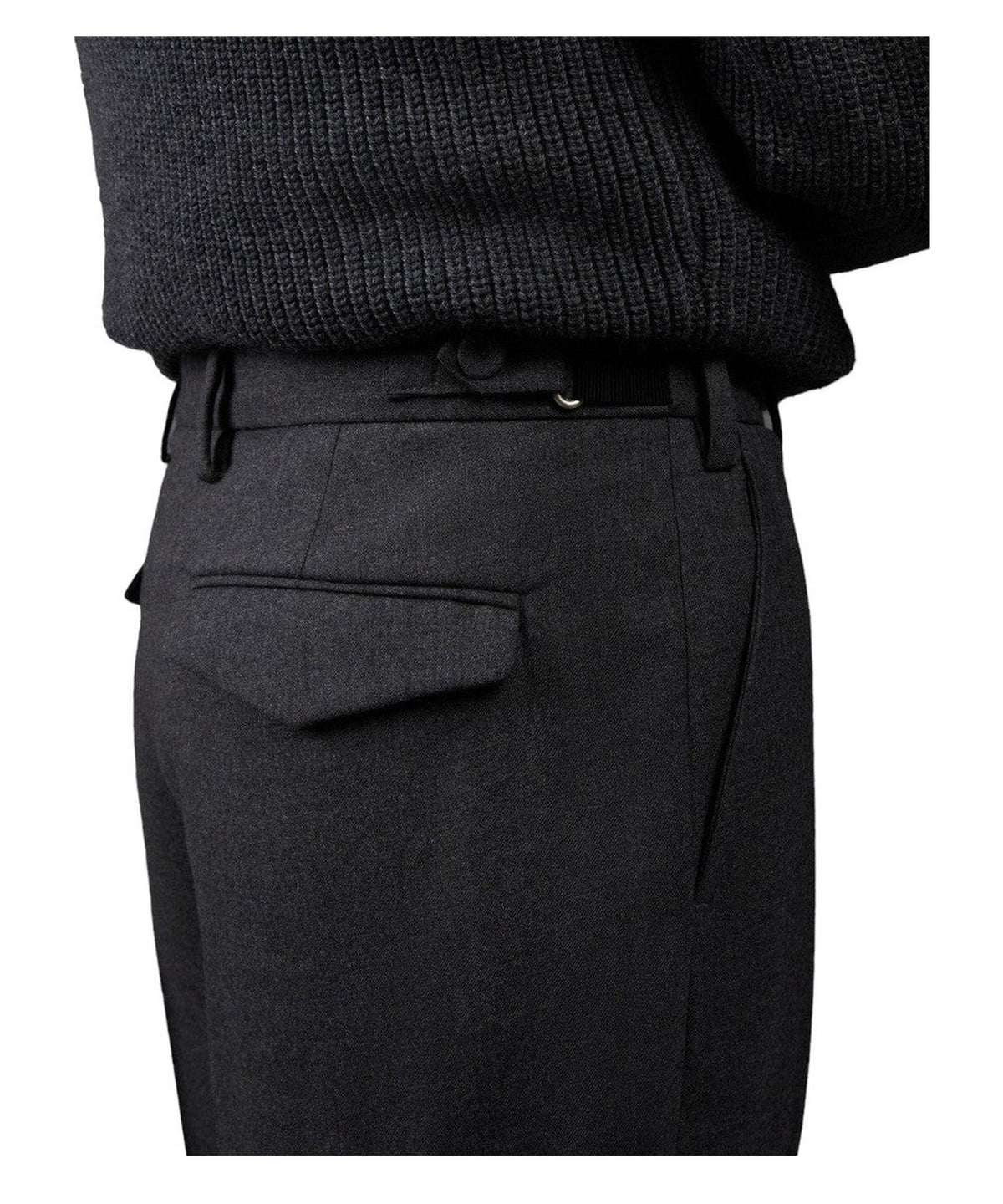 Pantalone grigio monotone-Lardini-Pantaloni-Vittorio Citro Boutique