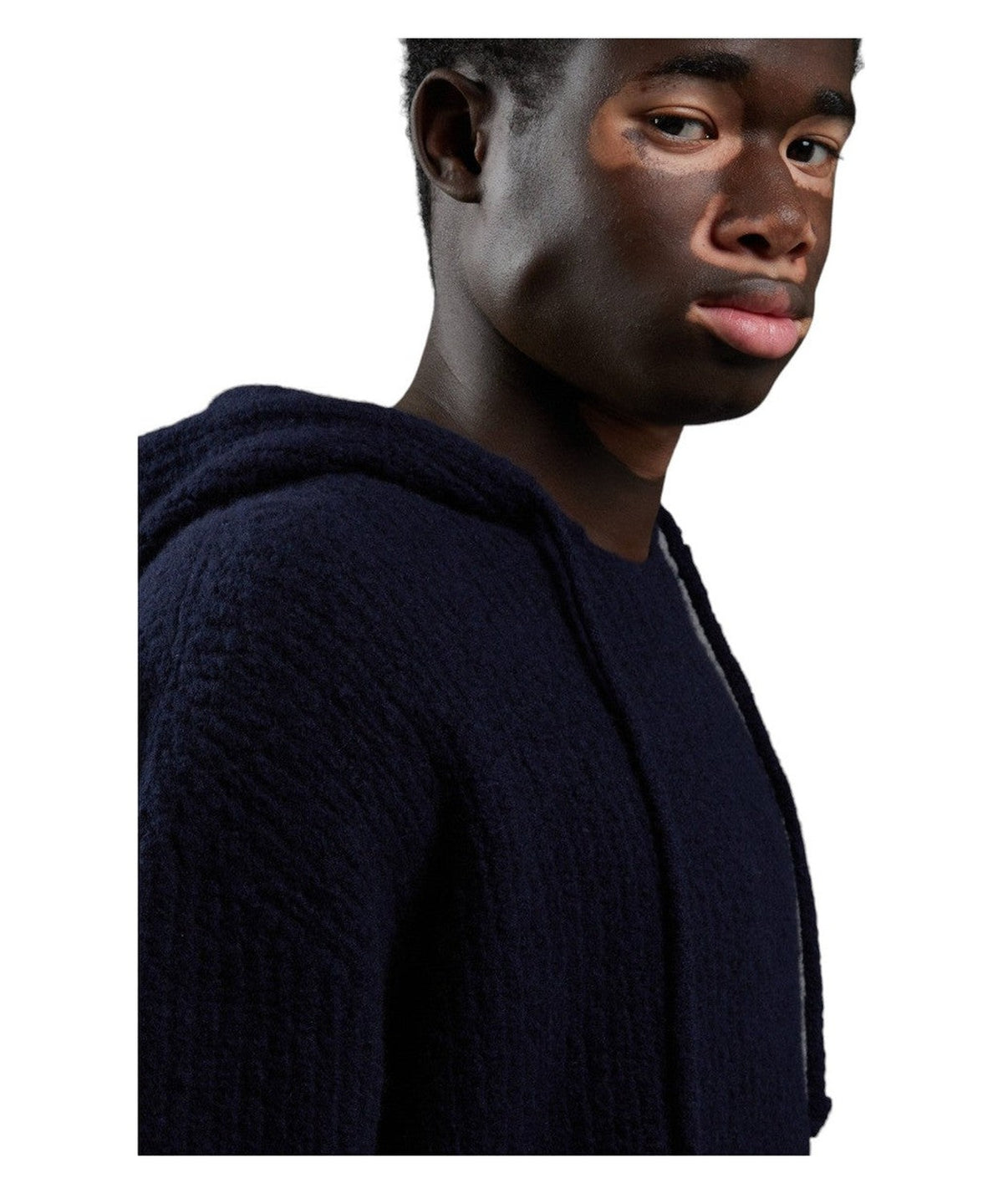 Maglia con Cappuccio Monotone-Lardini-Maglieria-Vittorio Citro Boutique