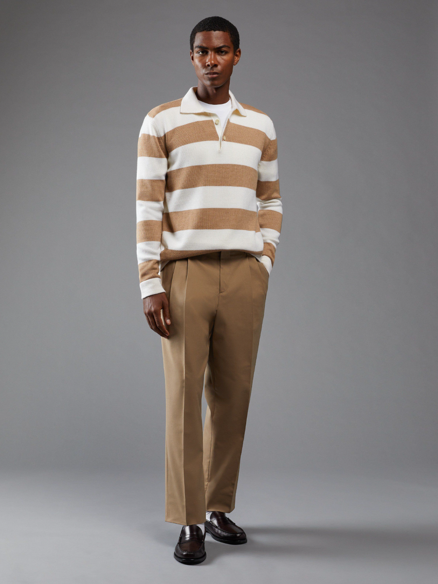 Polo maniche lunghe a righe-Lardini-Polo-Vittorio Citro Boutique