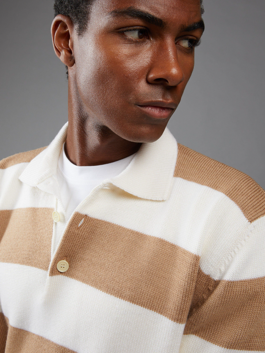 Polo maniche lunghe a righe-Lardini-Polo-Vittorio Citro Boutique