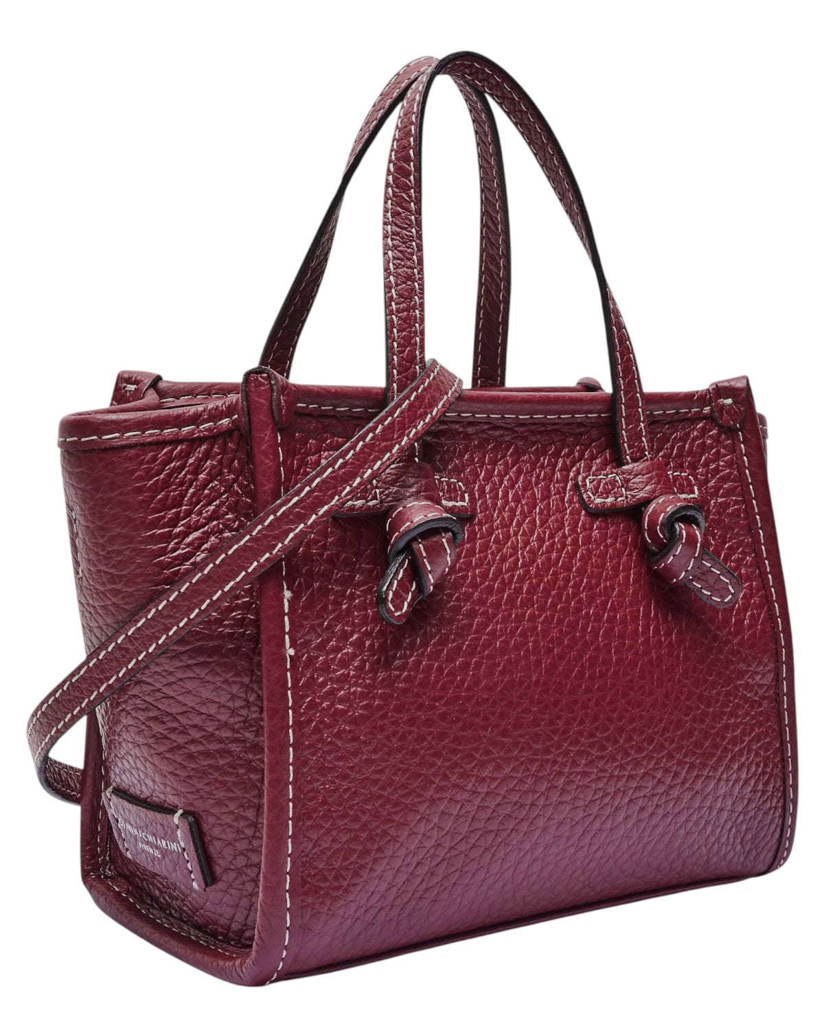 Miss Marcella bordeaux-Gianni Chiarini-Borse a mano-Vittorio Citro Boutique