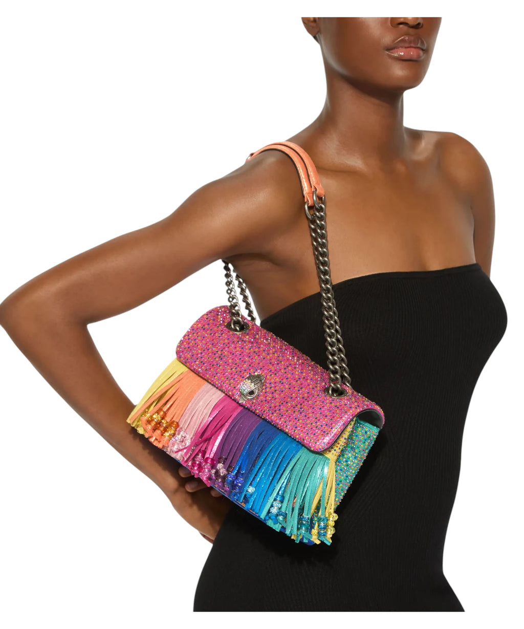 Sac Kensington Fringe Kurt Geiger avec cristaux et franges