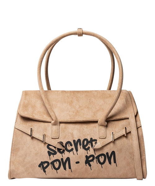 Secret Pon Pon Keyla L Sac à main en daim