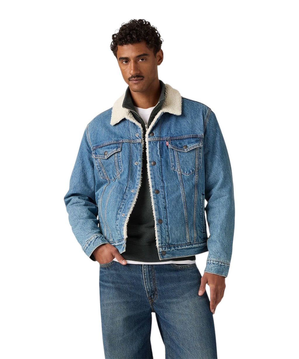 Giacca in denim Levi’s Sherpa Trucker Type III con fodera sherpa